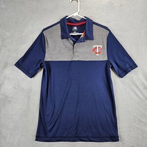 Minnesota Twins Shirt Mens Medium Blue Genuine Merchandise MLB Baseball Polo